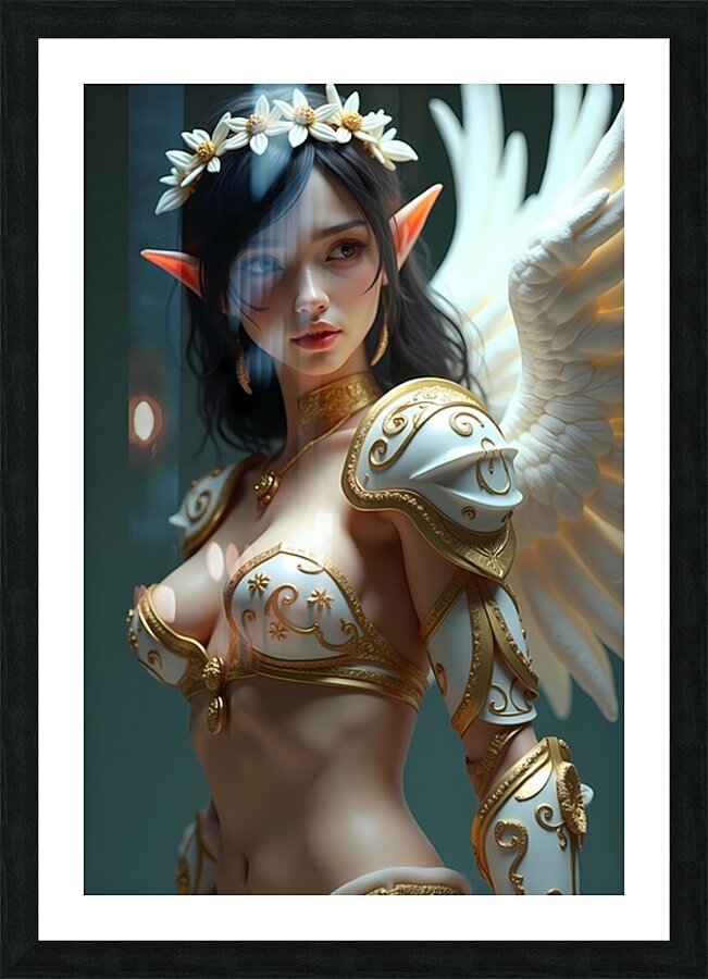 Seraphic Sentinel Picture Frame print