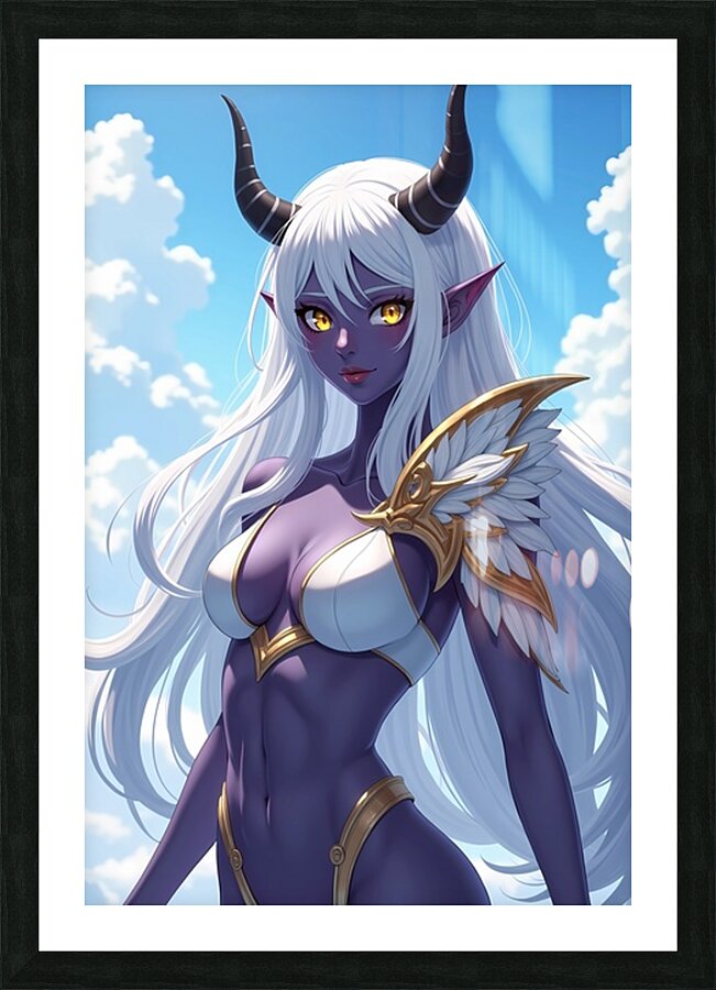 The Amethyst Valkyrie Picture Frame print