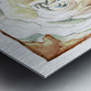 Watercolor Rose Metal print