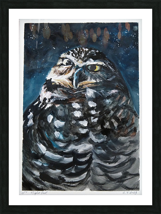 Night Owl Picture Frame print