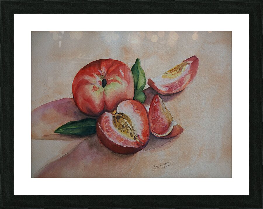 Peaches Picture Frame print