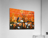 Sunflowers & Prickly Poppies Acrylic Print