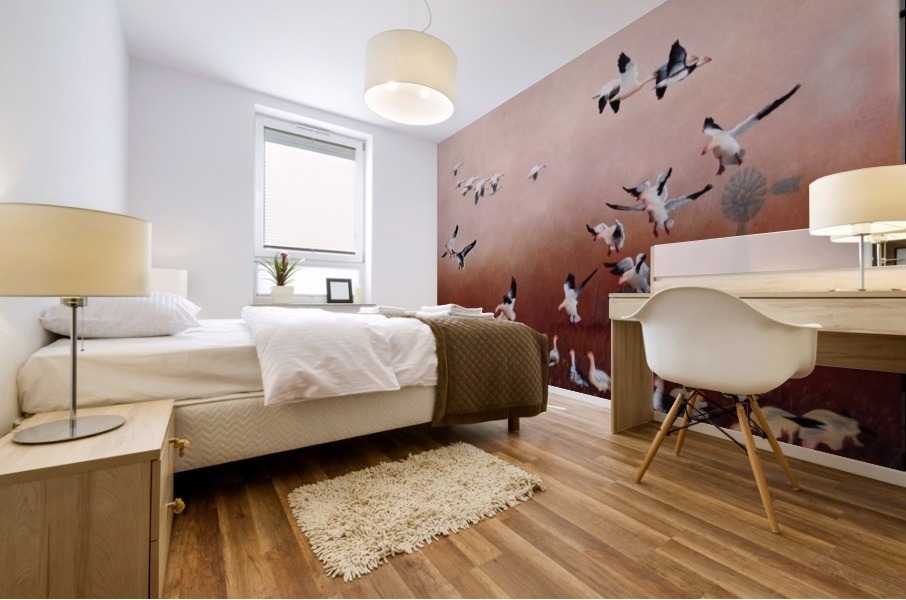 Snow Geese Mural print