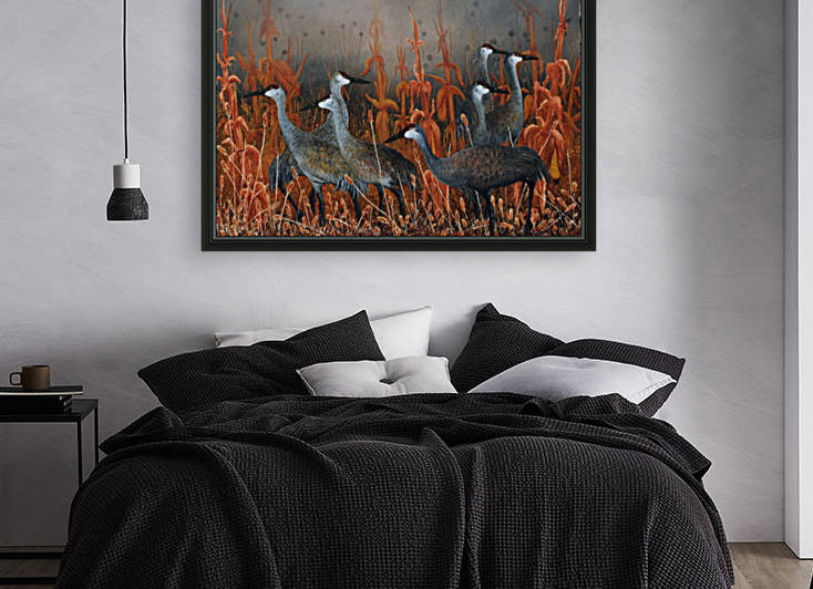 Sandhill Cranes At Monte Vista Colorado by Mike Ross
