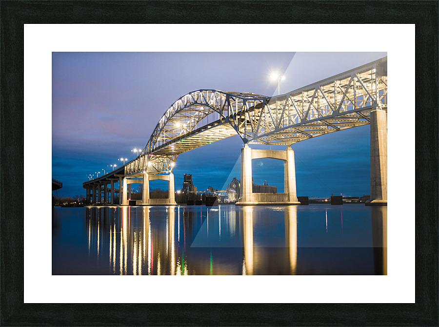 Blatnik Bridge reflection  Picture Frame print