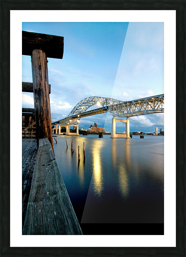 new towering over old  Picture Frame print