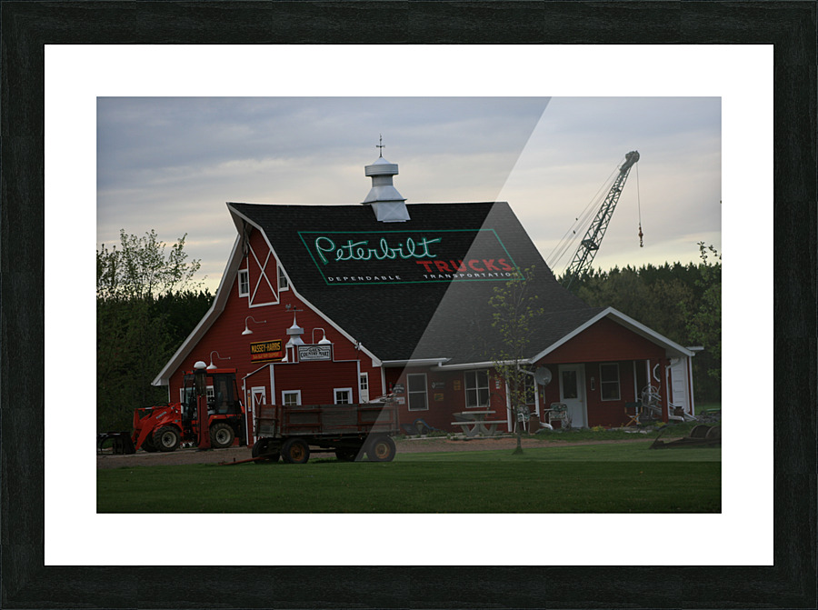 Peterbilt barn  Picture Frame print