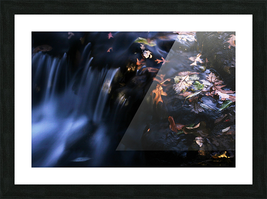 waterfall   leaves  Picture Frame print