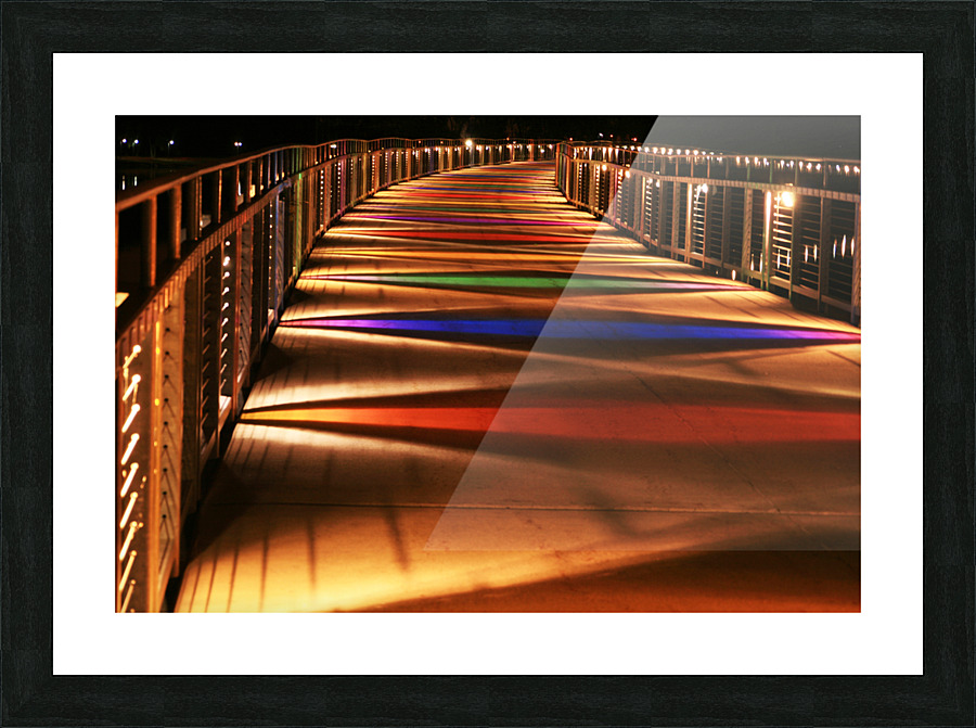 walking bridge  Picture Frame print