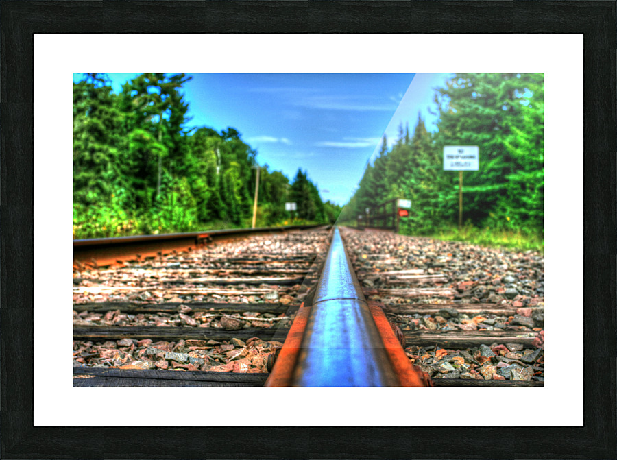 train tracks  Picture Frame print