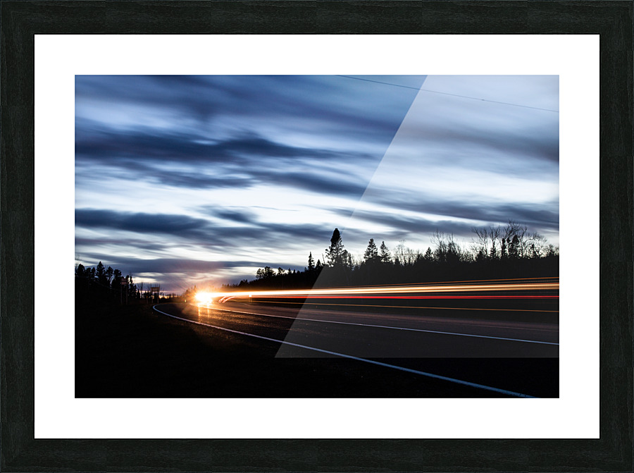 light trail 3 Picture Frame print