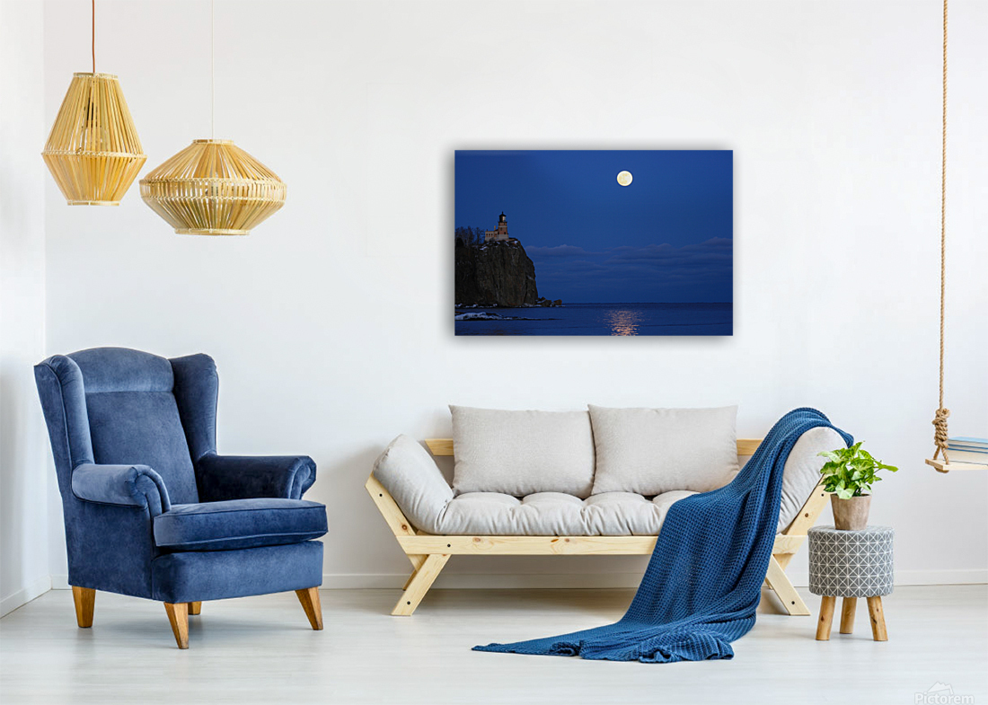Split Rock full moon  Reproduction