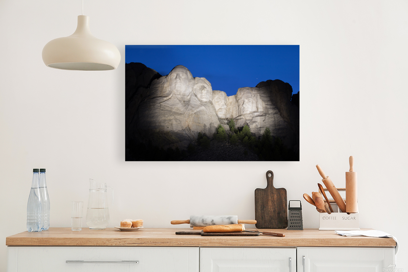 mt. rushmore at night Reproduction