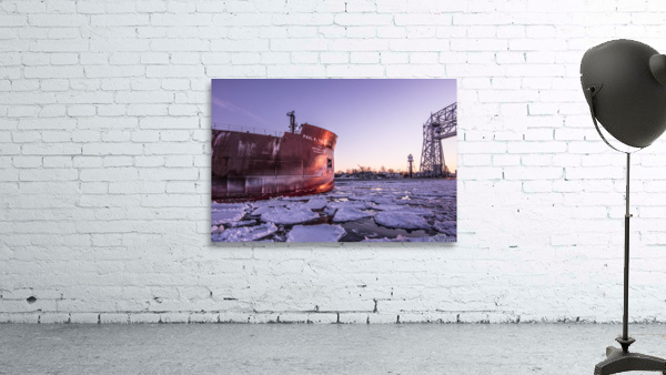 Boat under bridge   Wall Preview