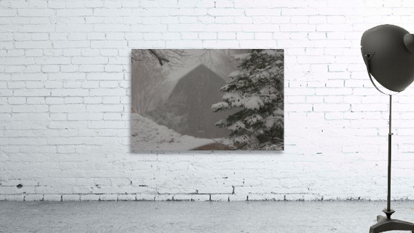 Barn in snow  Wall Preview