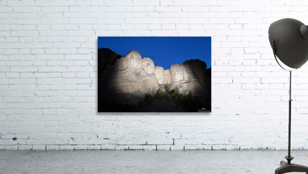 mt. rushmore at night Wall Preview
