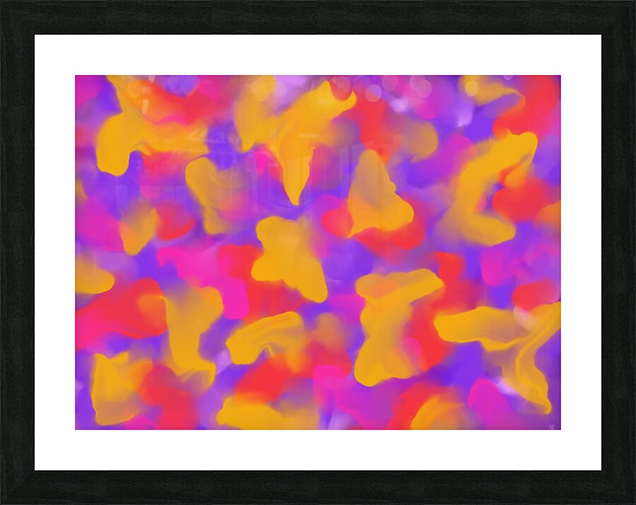 Leaves Blown by an October Wind  Picture Frame print