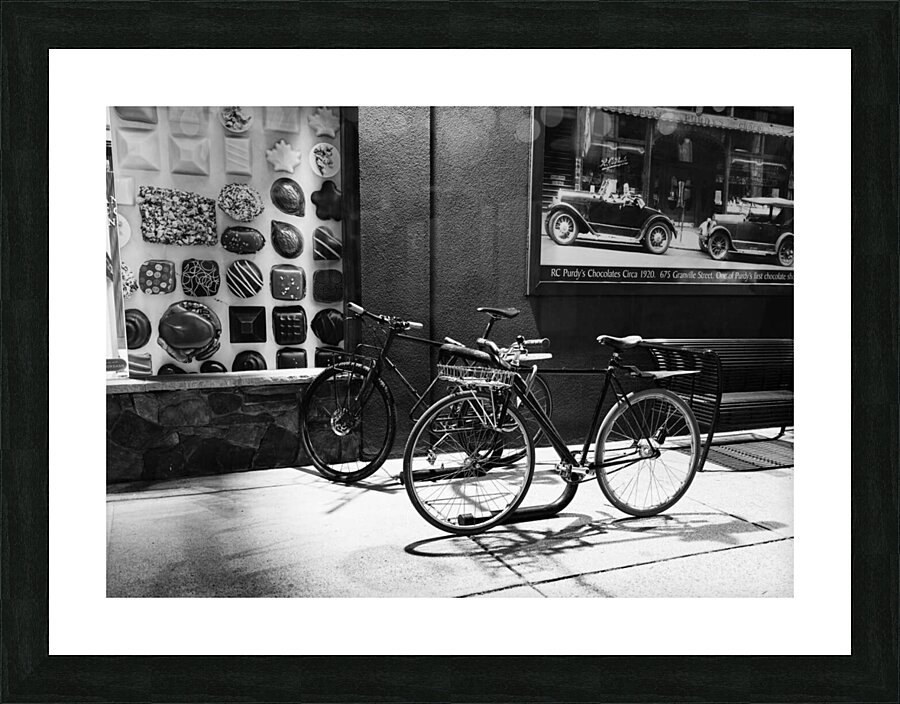 Bikes at Purdy  Picture Frame print