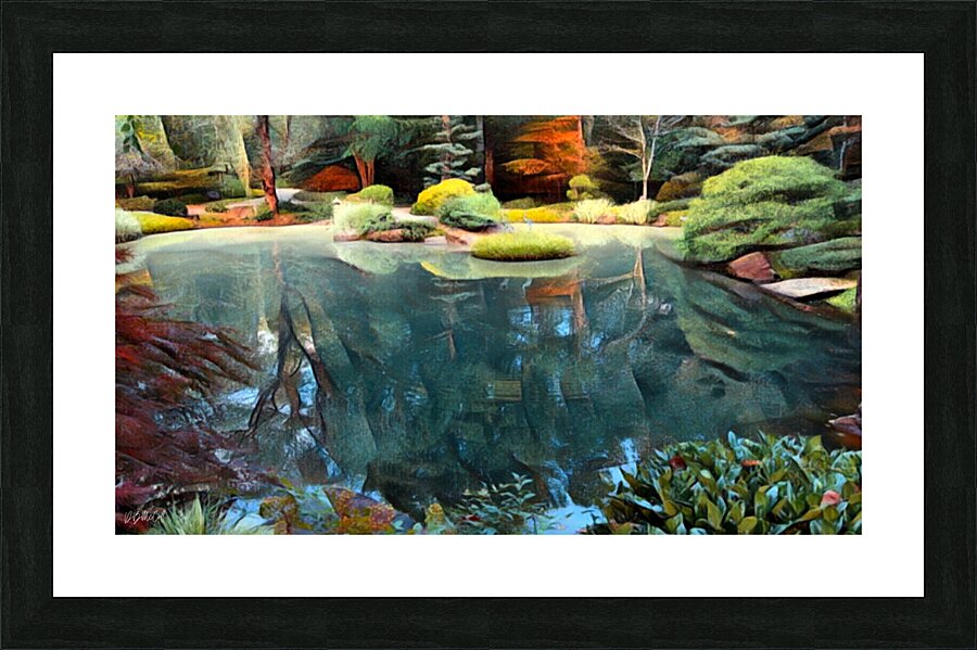 A Gibbs Pond Picture Frame print