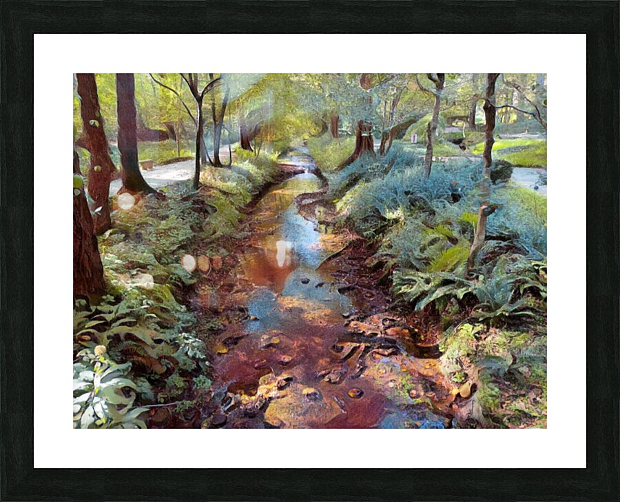 Looking Down Stream Picture Frame print