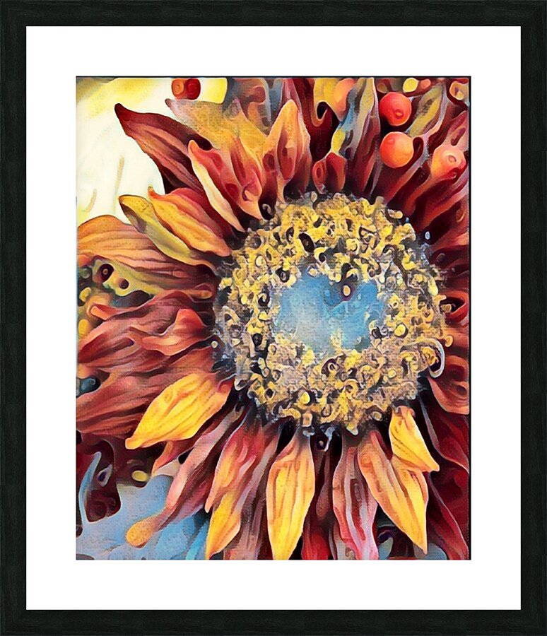 Sunflower Picture Frame print