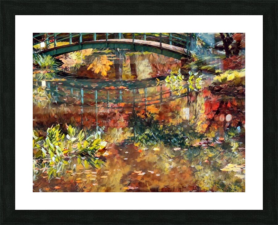 Bridge Over The Pond Picture Frame print