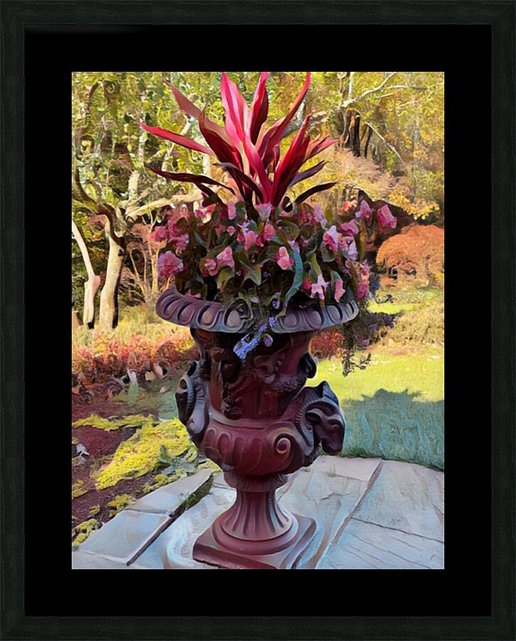 Large Plantern With A View Picture Frame print