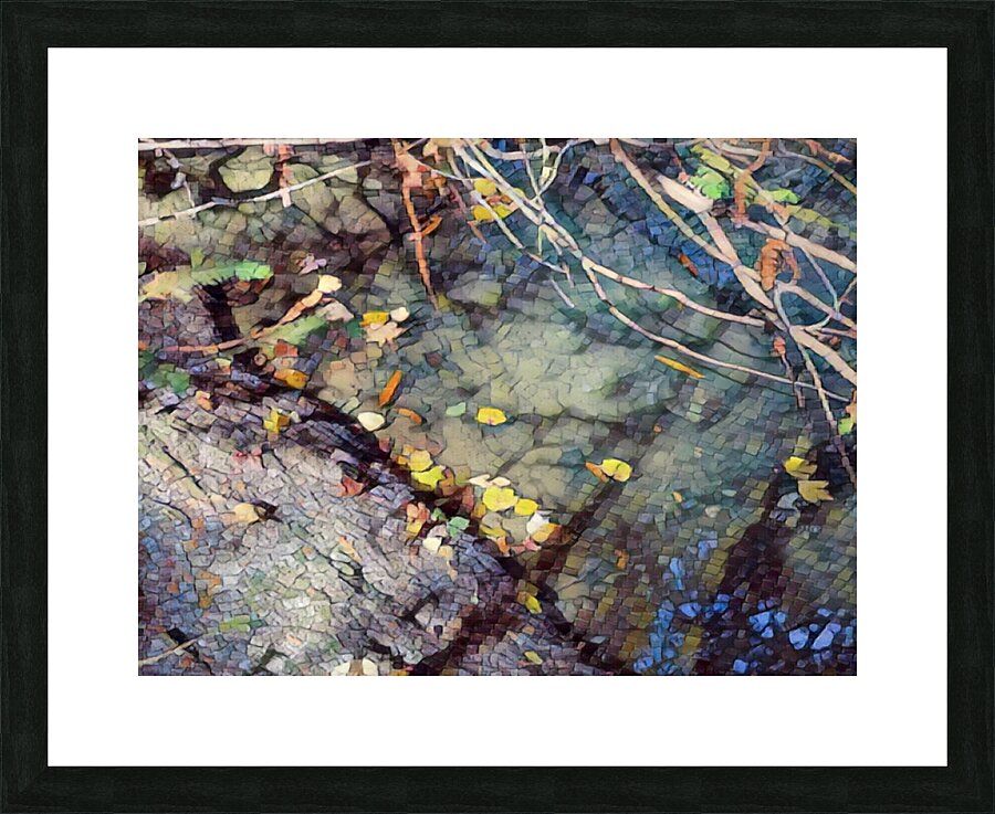 Pixel Puddle Picture Frame print