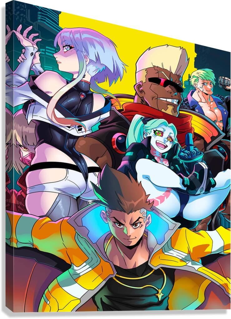 cyberpunk edgerunners by UlrikeRLowe Wall Art