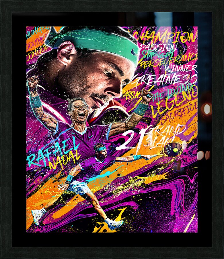 rafael nadal Picture Frame print