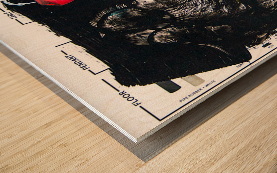 A Foot 24 x 36 base Wood print
