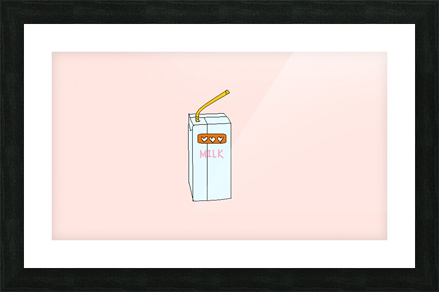 Drink your Milk Picture Frame print