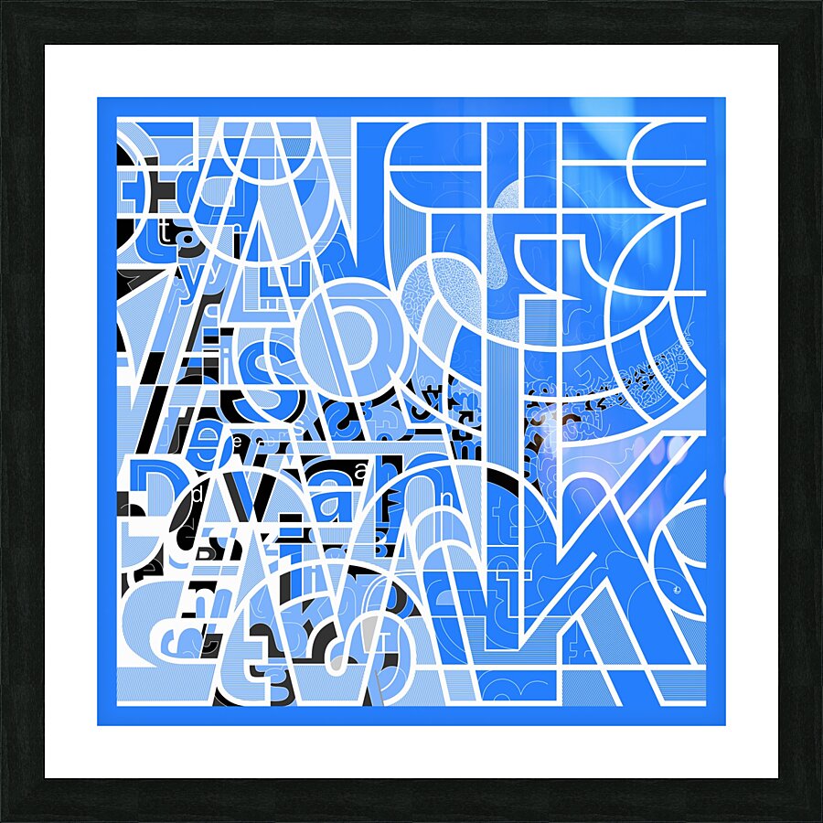 Type Is Deviant - Typography Art Print Picture Frame print