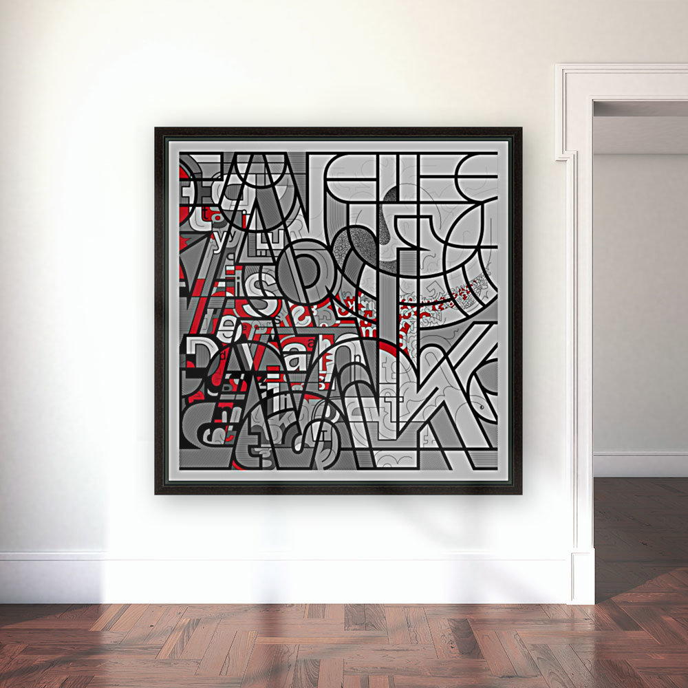 Type Is Deviant - Typography Art Print Reproduction