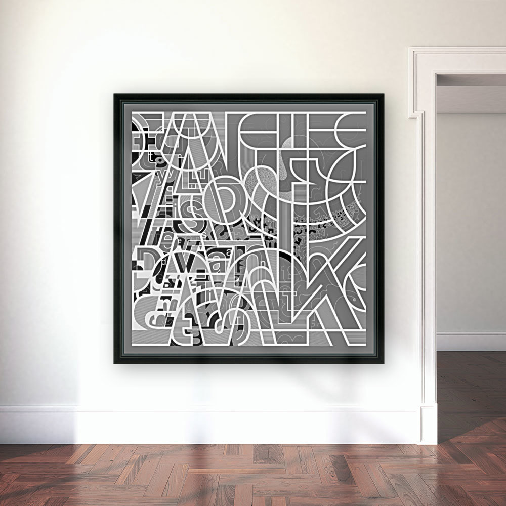 Type Is Deviant - Typography Art Print Reproduction