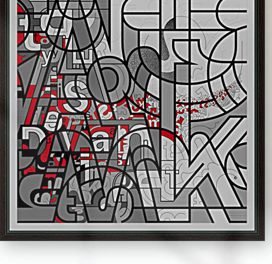Type Is Deviant - Typography Art Print Reproduction