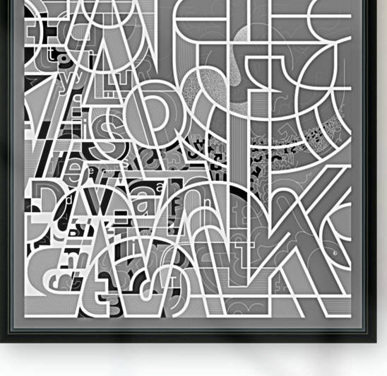 Type Is Deviant - Typography Art Print Reproduction