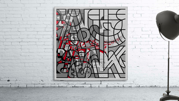 Type Is Deviant - Typography Art Print Wall Preview