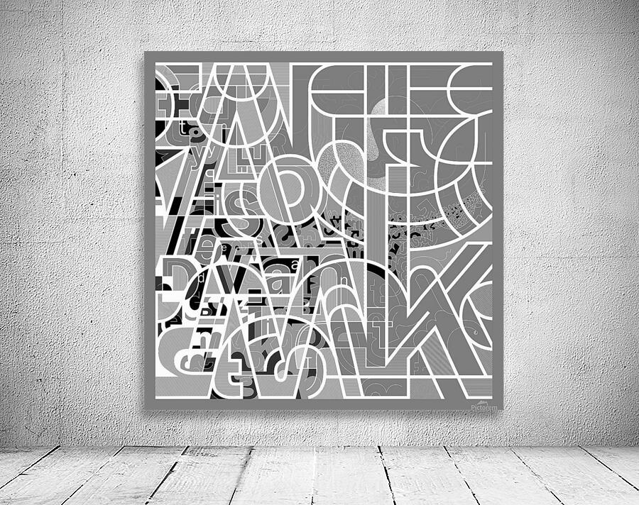 Type Is Deviant - Typography Art Print Wall Preview