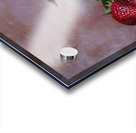 Strawberries on Silver Acrylic print
