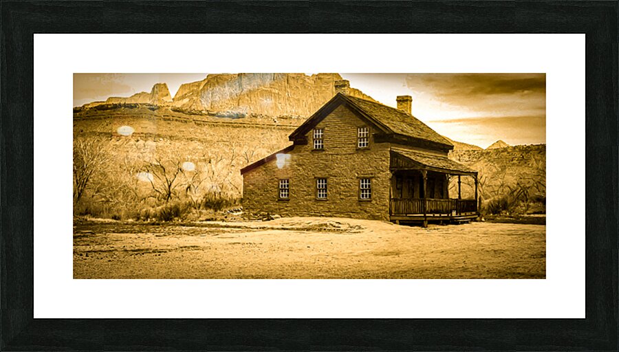 Utah Ghost House Picture Frame print