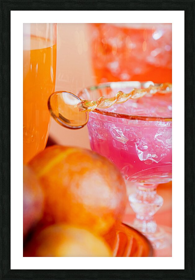 Pink Drinks Picture Frame print