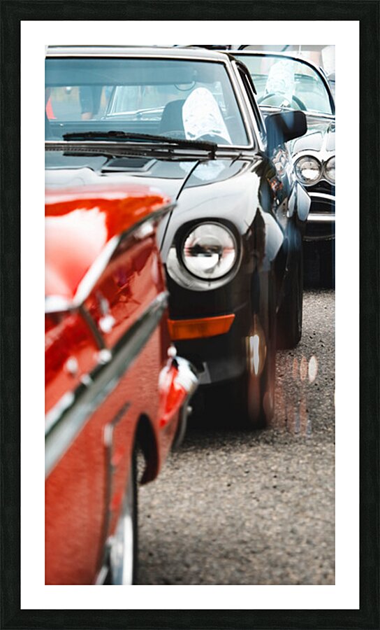 Vintage Line up Picture Frame print