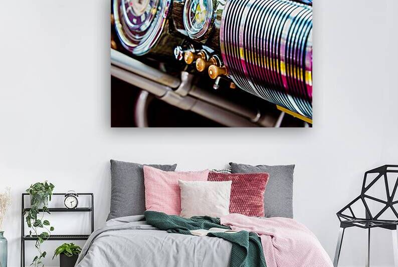 Vintage Lincoln Dash with Rainbows by Constance Ross Photography