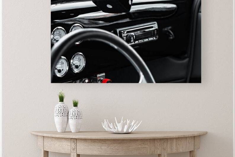 Red Knob in a Sea of Black and Chrome by Constance Ross Photography
