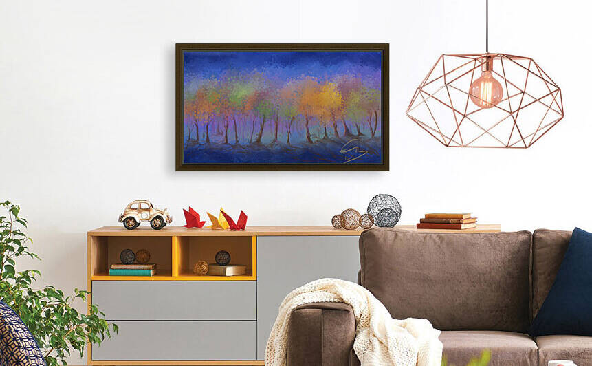 Blue Light Trees by Eduardo Tavares