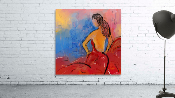 Dancer Red Dress Wall Preview