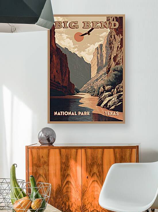 Big Bend National Park vintage travel poster 1 by Artgoos