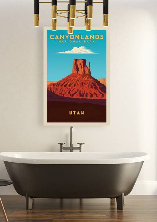 Canyonlands National Park vintage travel poster  1 by Artgoos