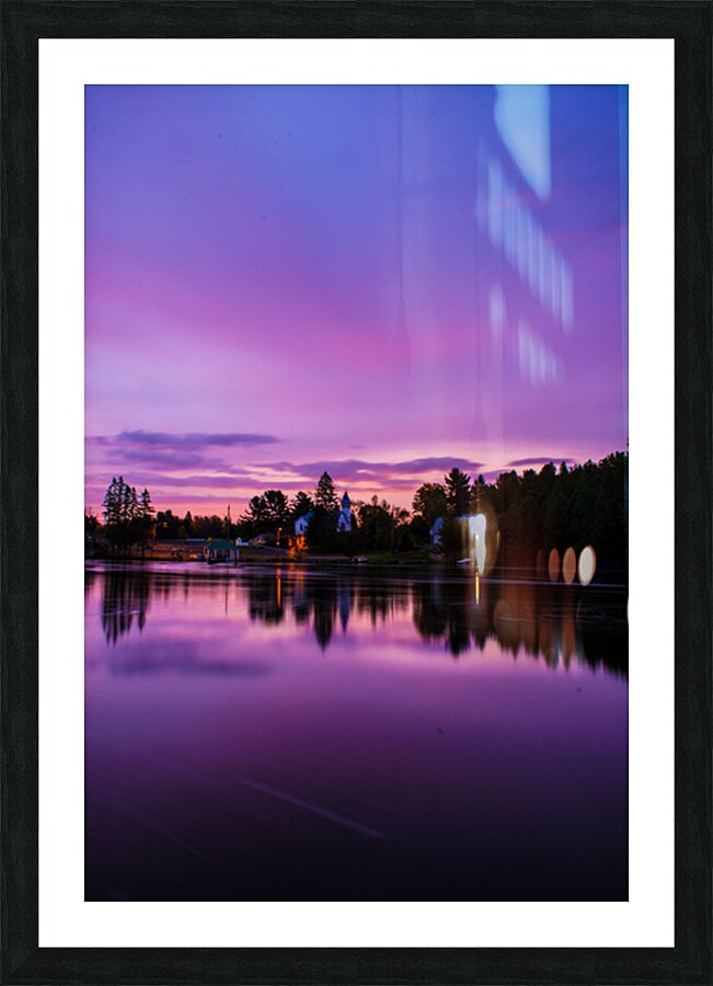 Sunrise over Magnetawan Picture Frame print